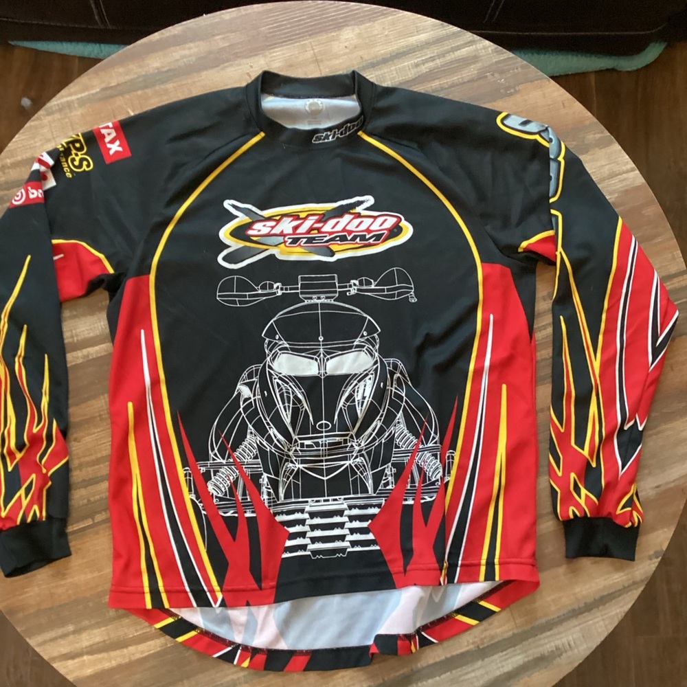 Ski-Doo X Team Racing Shirt Jersey Spell Out Men’s Sz Small.  06